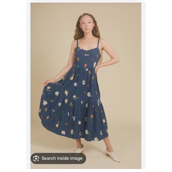 Samantha Pleet Dresses & Skirts - Samantha Pleet Full Embroidered Freda Tiered Sundress Tea Party Picnic 6